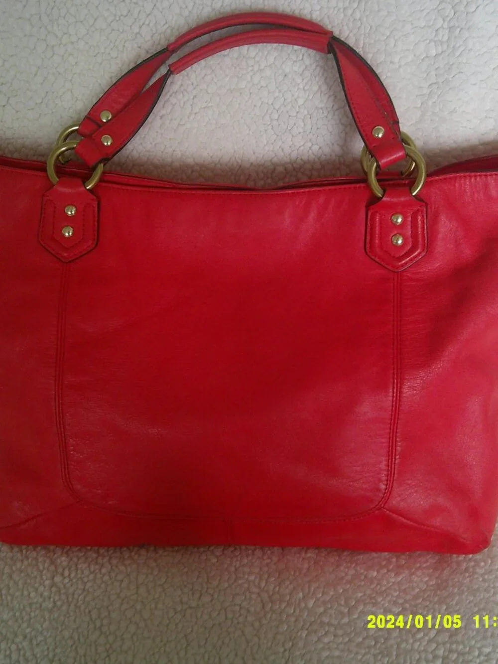 Coach Campbell Izzy Leather Convertible Satchel Bag